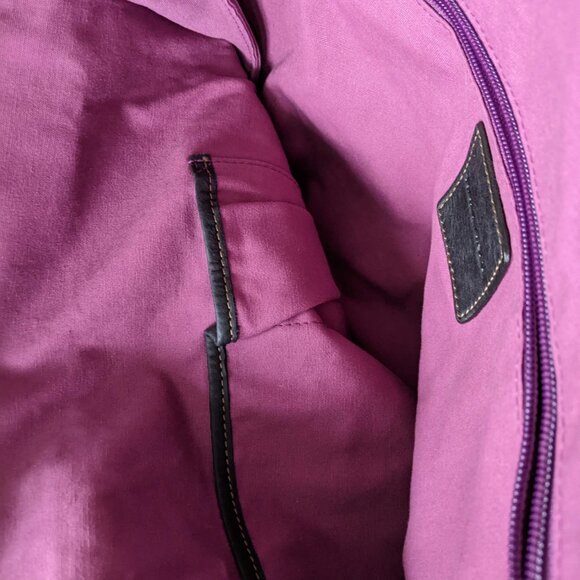 Genuine Leather Rabeanco Long Black Tote Bag Like New - Picture 10 of 10